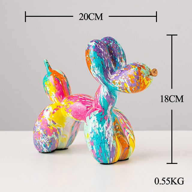 Nordic Resin Balloon Dog Statue