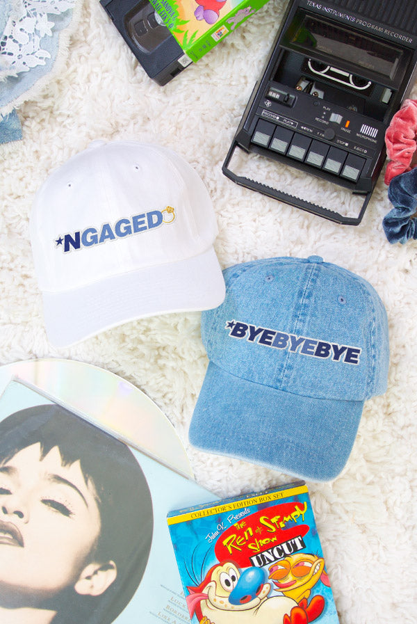 *NGAGED 90's Hats - Lots of Phrases for Your Ultimate Boy Band Bachelorette Party!