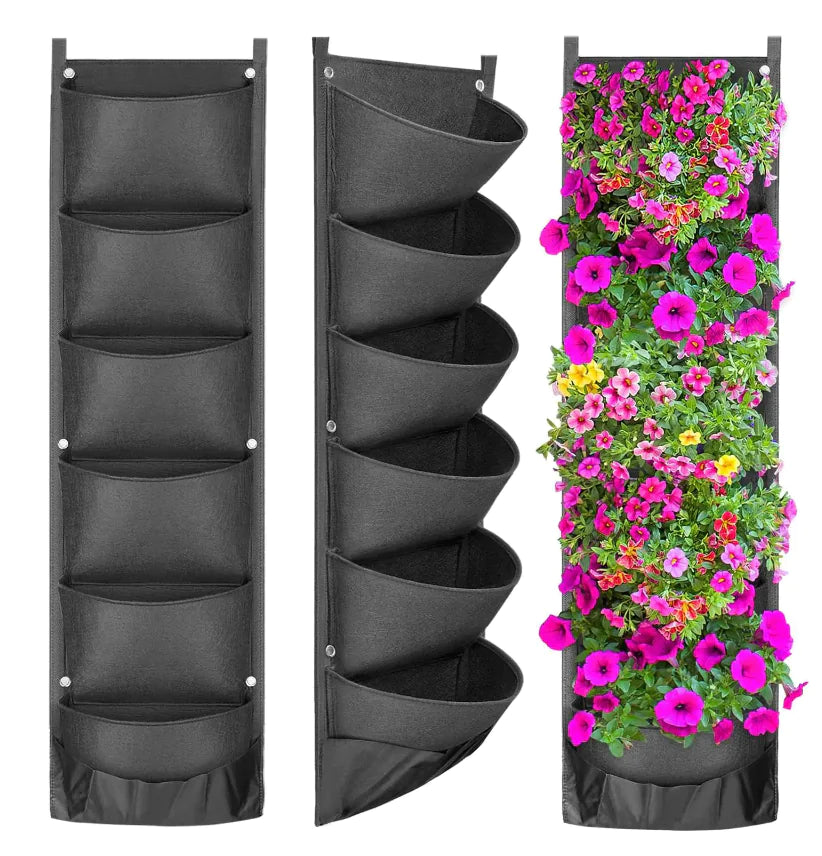 New Design Vertical Hanging Flower Pockets