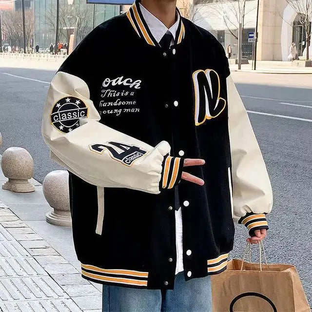 Embroidered Baseball Uniform Jacket