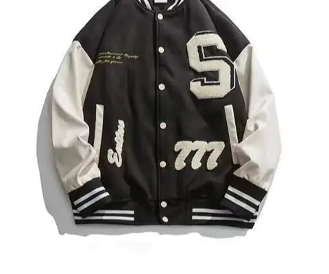 Embroidered Baseball Uniform Jacket