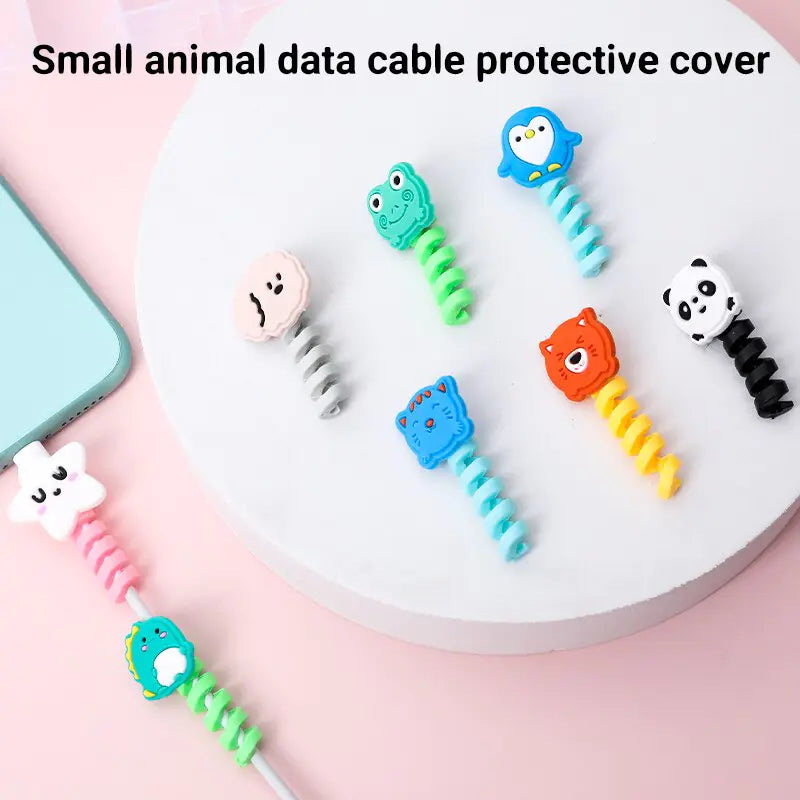 Cute Silicone Data Line Cable Protector