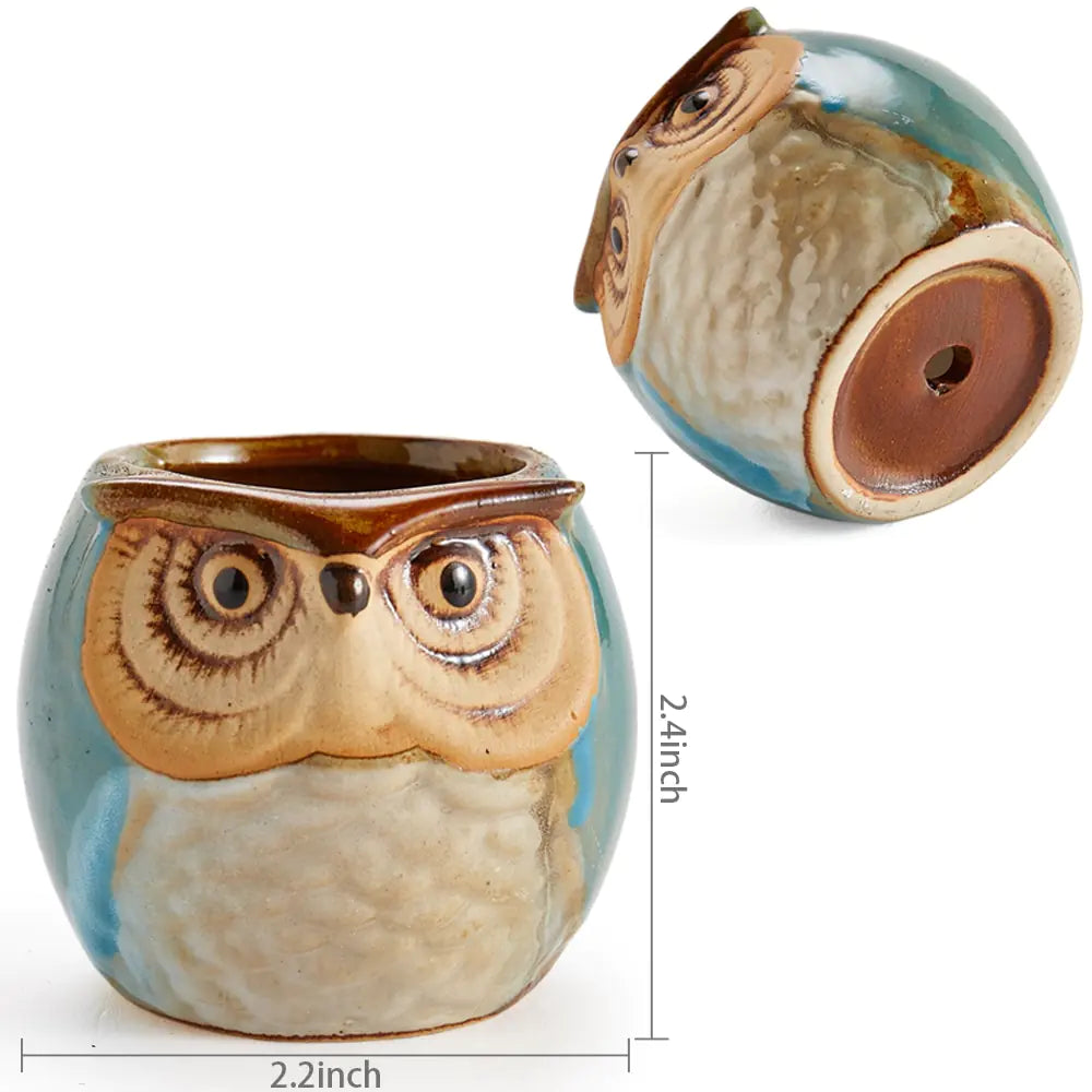 Owl Pot Ceramic Base