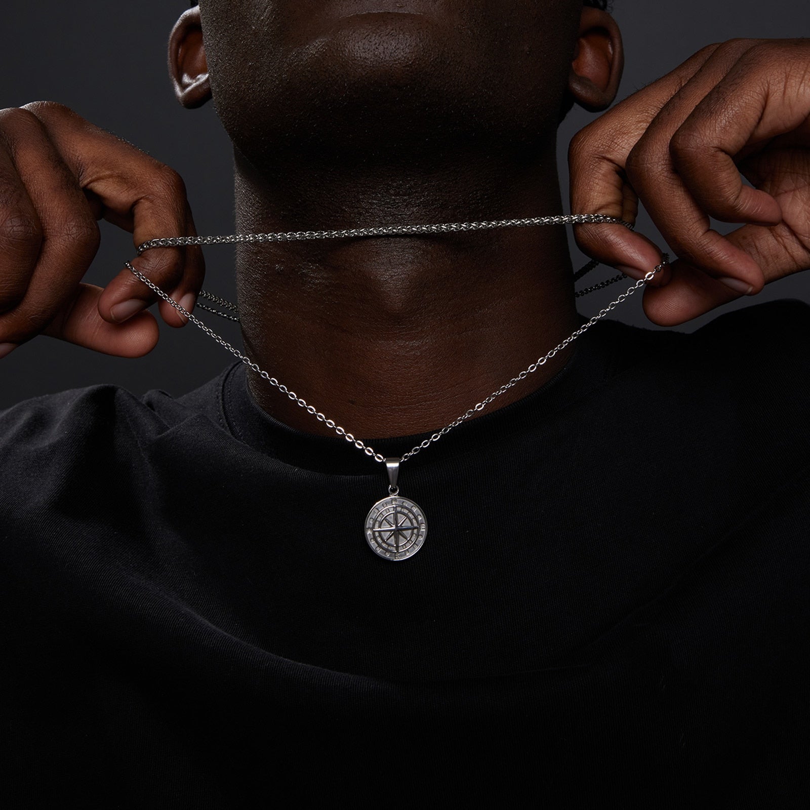 Vnox Layered Necklaces for Men