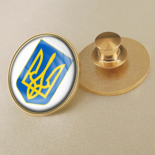 Ukrainian Flag Brooch