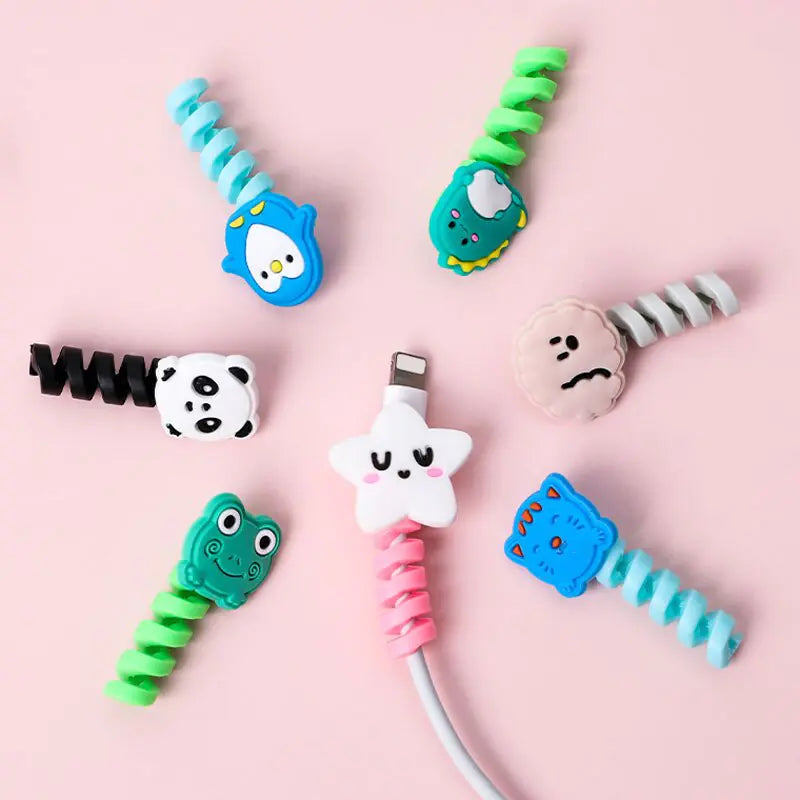 Cute Silicone Data Line Cable Protector