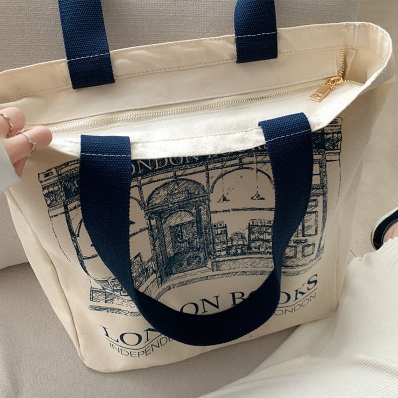 London Books Print Shoulder Bag