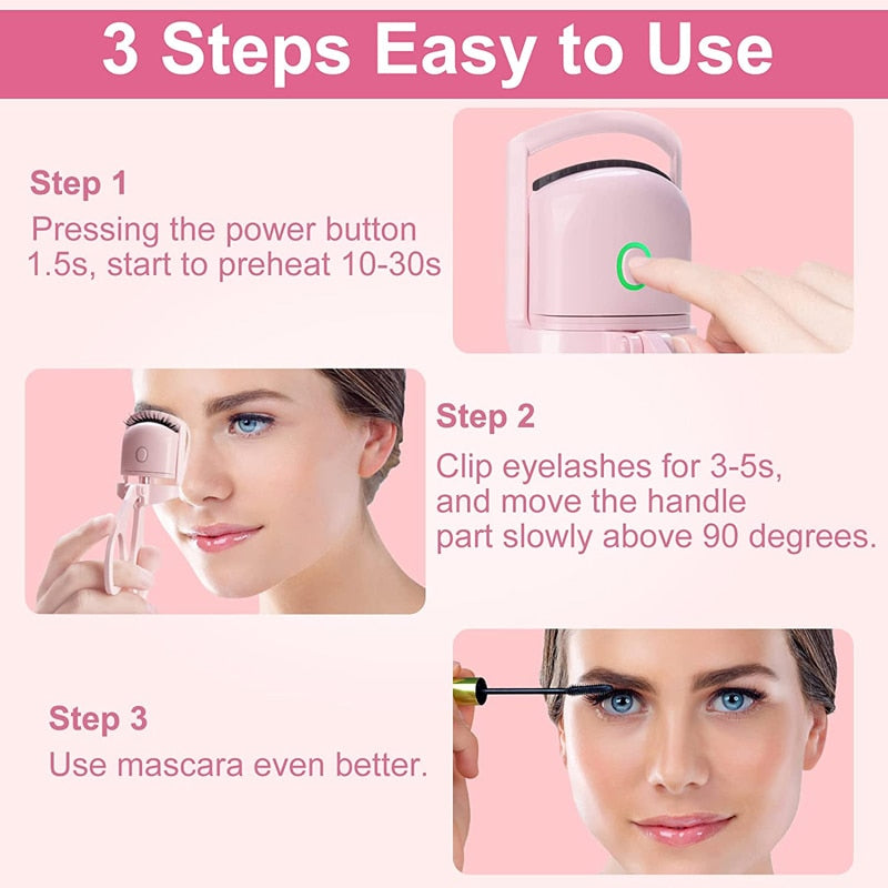 Portable Heated Eyelashes Curler