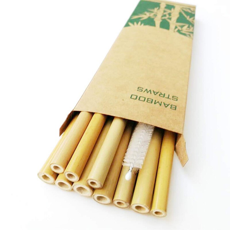 Natural organic bamboo straw