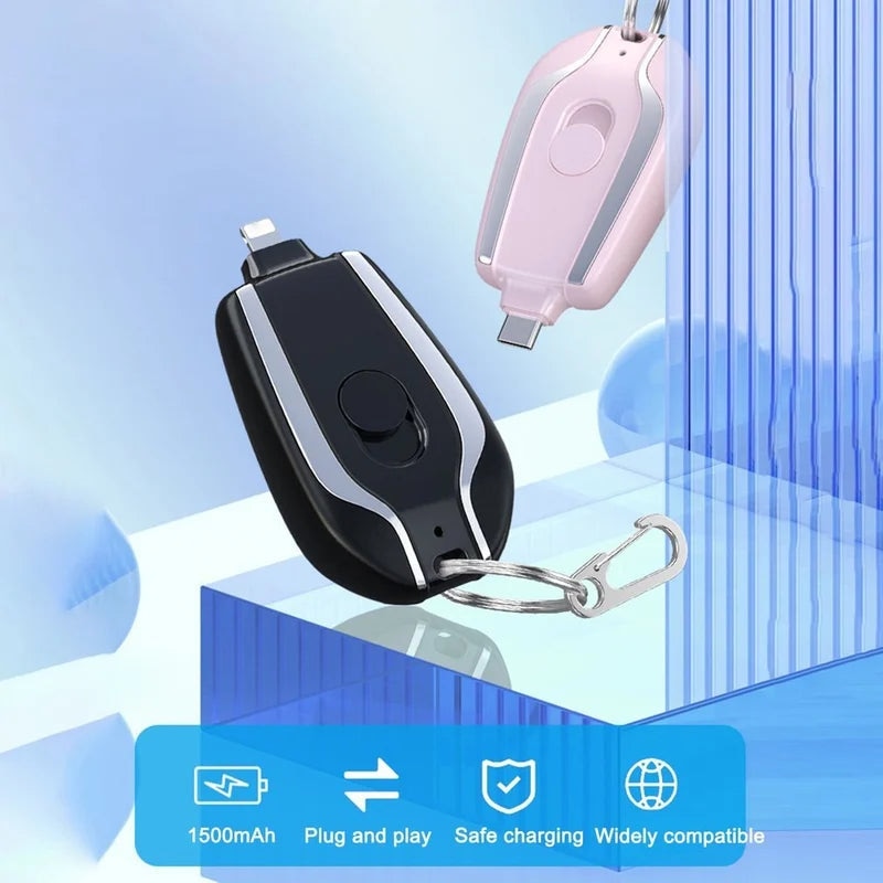 1500mAh Mini Pod Keychain Charger