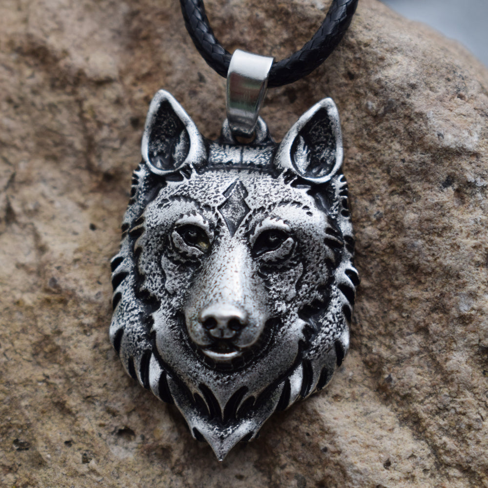 Wolf Head Necklace Pendant