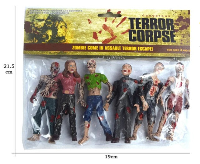 6pcs Zombies Figure Model