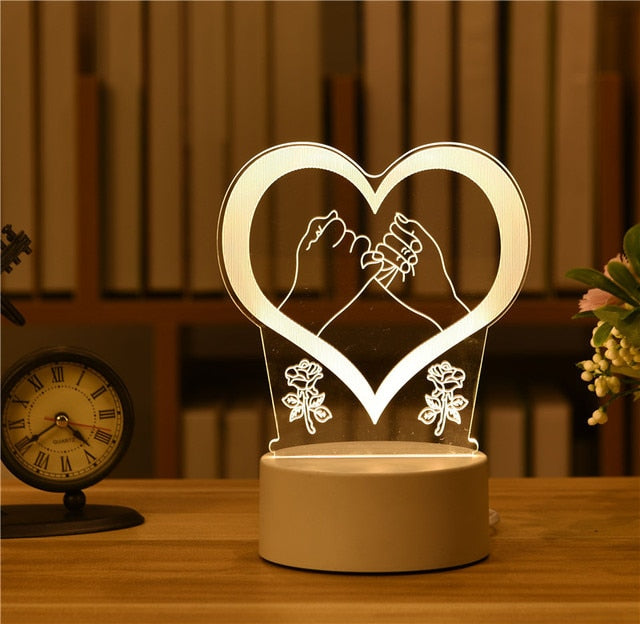 3D Led Night Light Model Toys