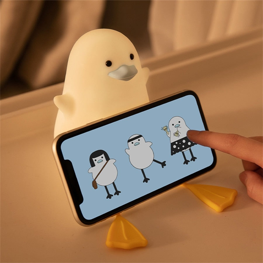 Cute Duck Bedside Night Lamp