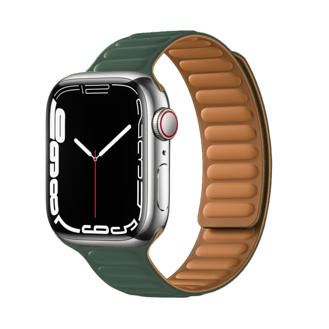 Leather Link Magnetic Loop Bracelet iWatch Series