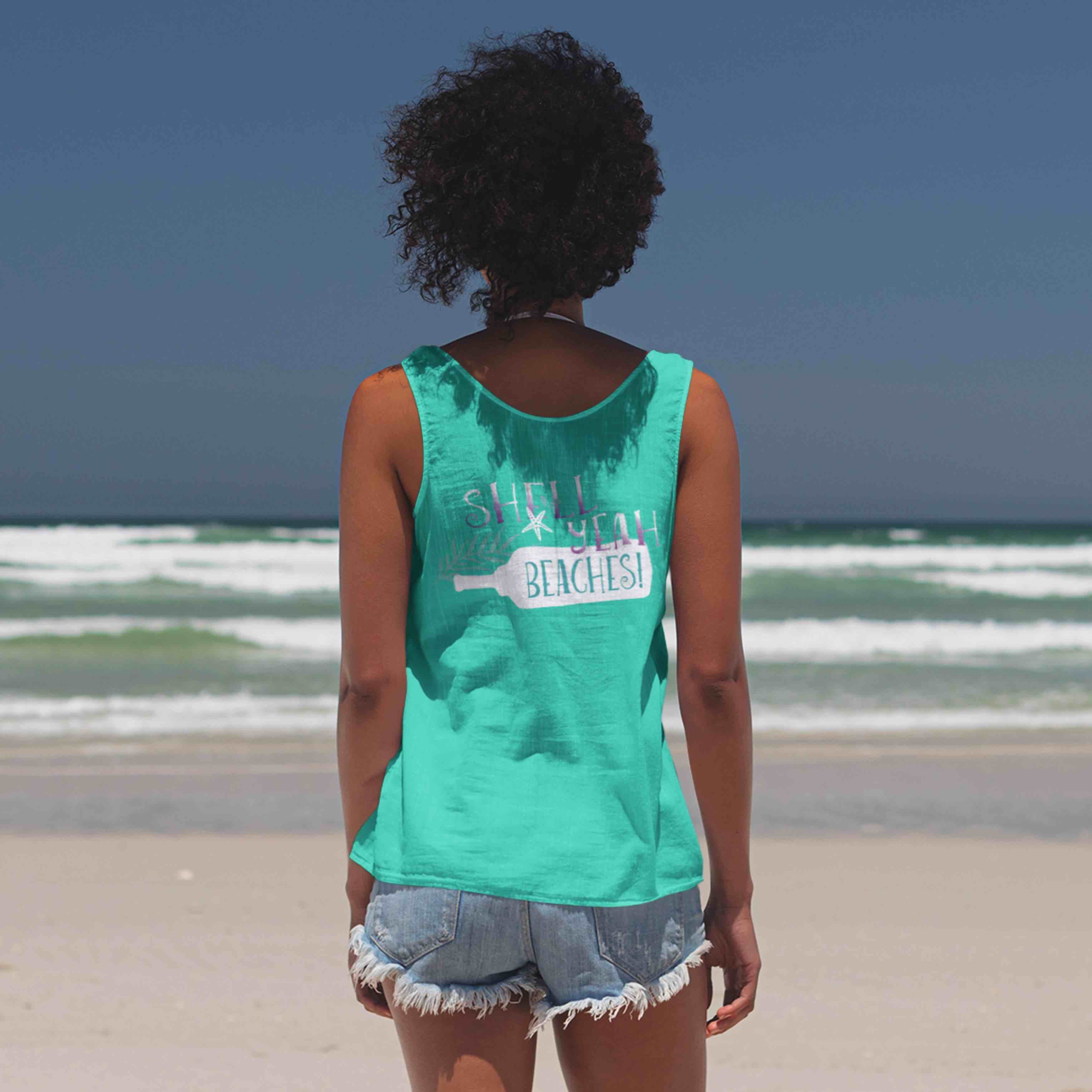 Shell Yeah Beaches! Tank Tops