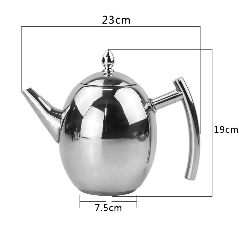 Stainless Steel Teapot With Strainer