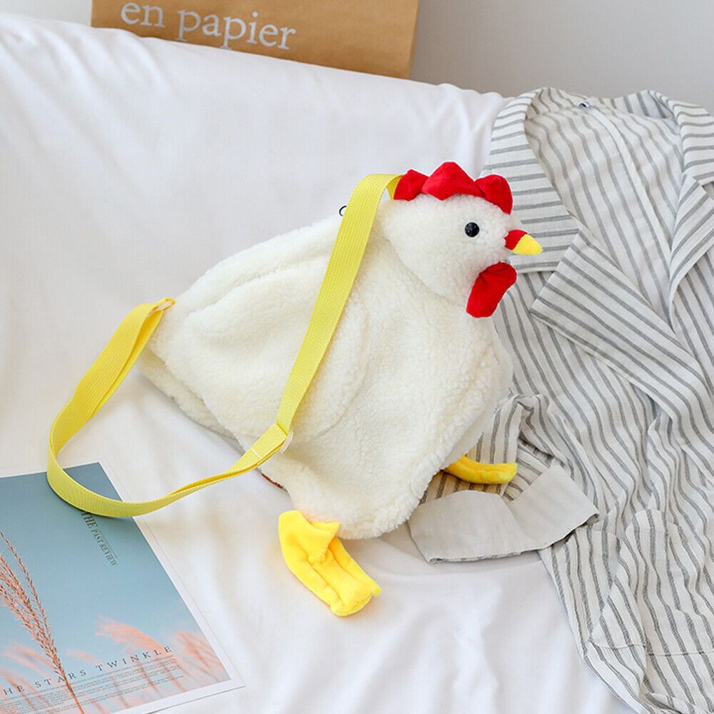 Hen Shape Plush Handbag