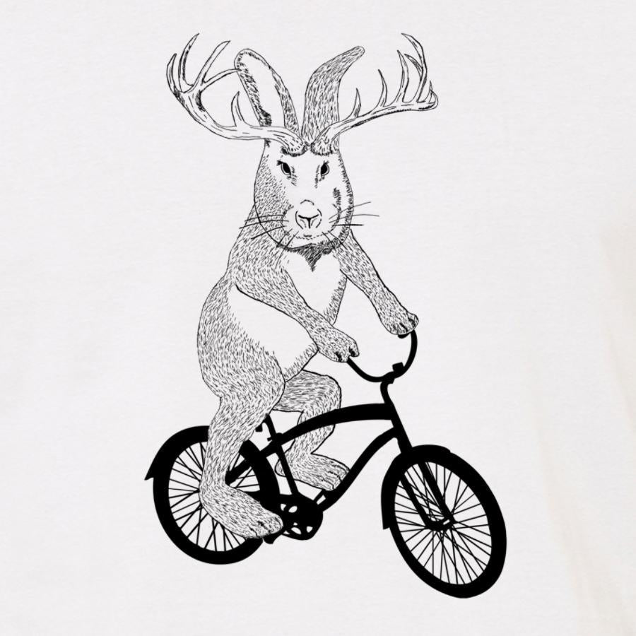 Jackalope on a bike - QWIEL®