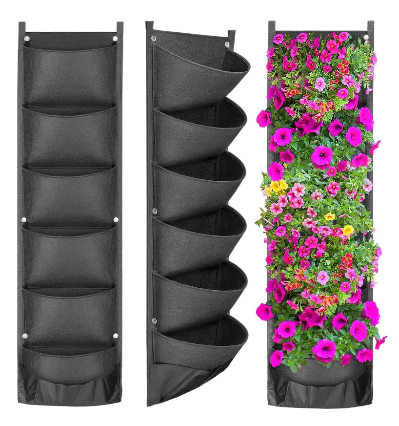 New Design Vertical Hanging Flower Pockets