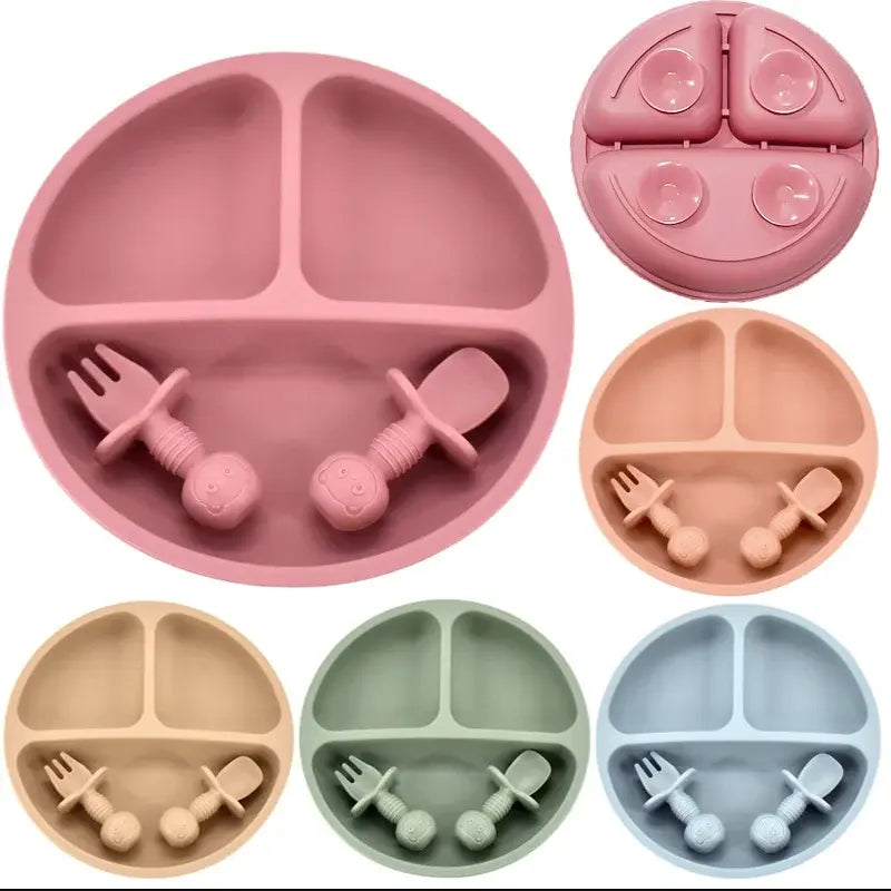 Baby Silicone Plate Set